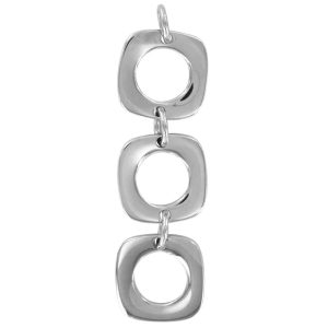 PENDENTIF YVONNE 3 CARRÉS