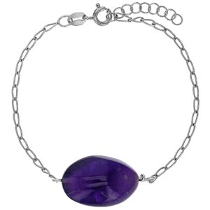 BRACELET ELAINA AMÉTHYSTE CHAÎNE