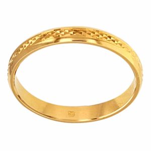 ALLIANCE MARCELLE ASPECT DIAMANTÉ 3MM EN OR