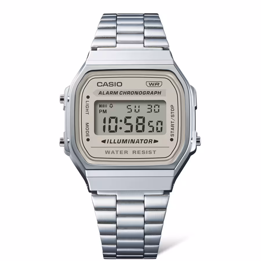 MONTRE CASIO VINTAGE DIGITAL CADRAN BEIGE – Image 2
