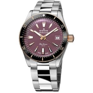 MONTRE EDOX PARACHUTISTE AUTOMATIQUE VIOLET