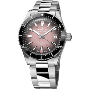 MONTRE EDOX PARACHUTISTE AUTOMATIQUE ROSE