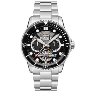 MONTRE EARNSHAW DUNCAN OPEN HEART AUTOMATIC REGAL BLACK