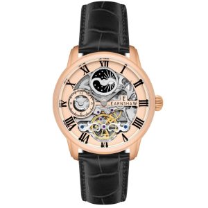MONTRE EARNSHAW LONGITUDE NOIR CUIVRE