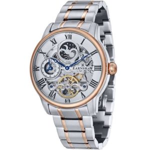 MONTRE EARNSHAW LONGITUDE DUAL TIME AUTOMATIC COPPER STEEL