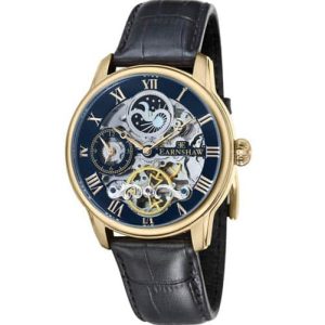 MONTRE EARNSHAW LONGITUDE DUAL TIME CAVIAR BLACK