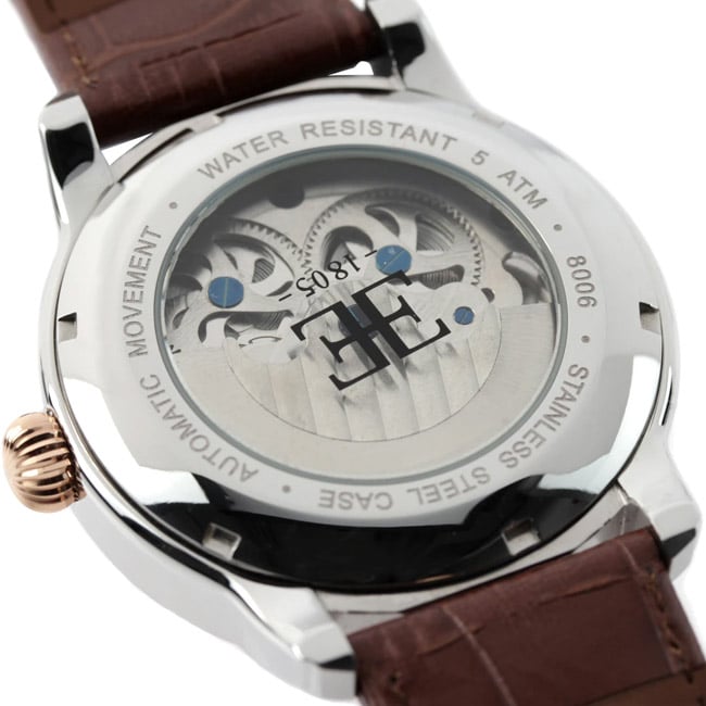 MONTRE EARNSHAW LONGITUDE DUAL TIME AUTOMATIC FINE BROWN – Image 4