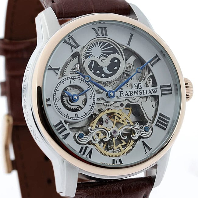 MONTRE EARNSHAW LONGITUDE DUAL TIME AUTOMATIC FINE BROWN – Image 8