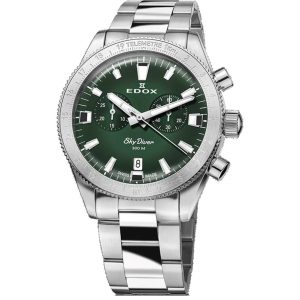 MONTRE EDOX SKYDIVER CHRONOGRAPHE VERT