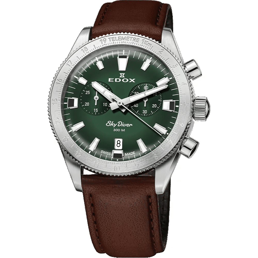 MONTRE EDOX SKYDIVER CHRONOGRAPHE VERT – Image 3