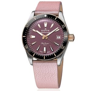 MONTRE EDOX PARACHUTISTE AUTOMATIQUE 38MM VIOLET