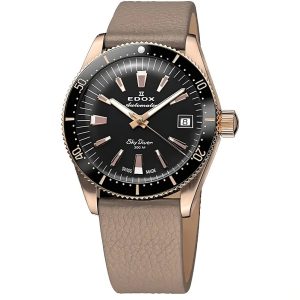 MONTRE EDOX PARACHUTISTE AUTOMATIQUE 38MM MARRON