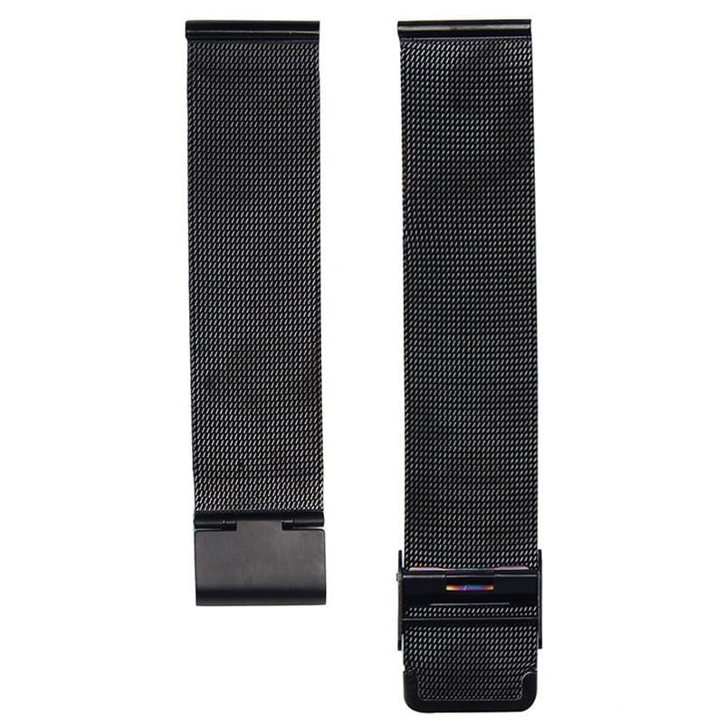 BRACELET ACIER MAILLE MILANAISE FINE NOIR – Image 4