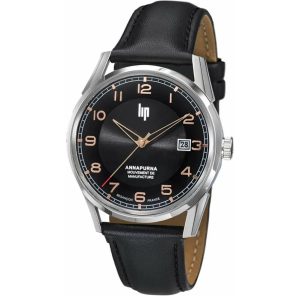 MONTRE LIP ANNAPURNA CUIR NOIR