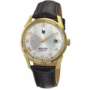 MONTRE LIP ANNAPURNA CUIR BRUN SOMBRE