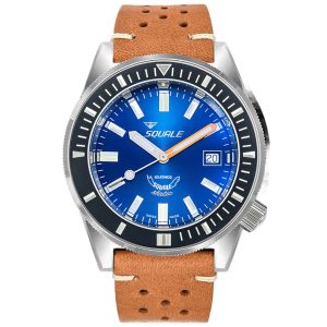 MONTRE SQUALE COLLECTION MATIC DARK BLUE LEATHER