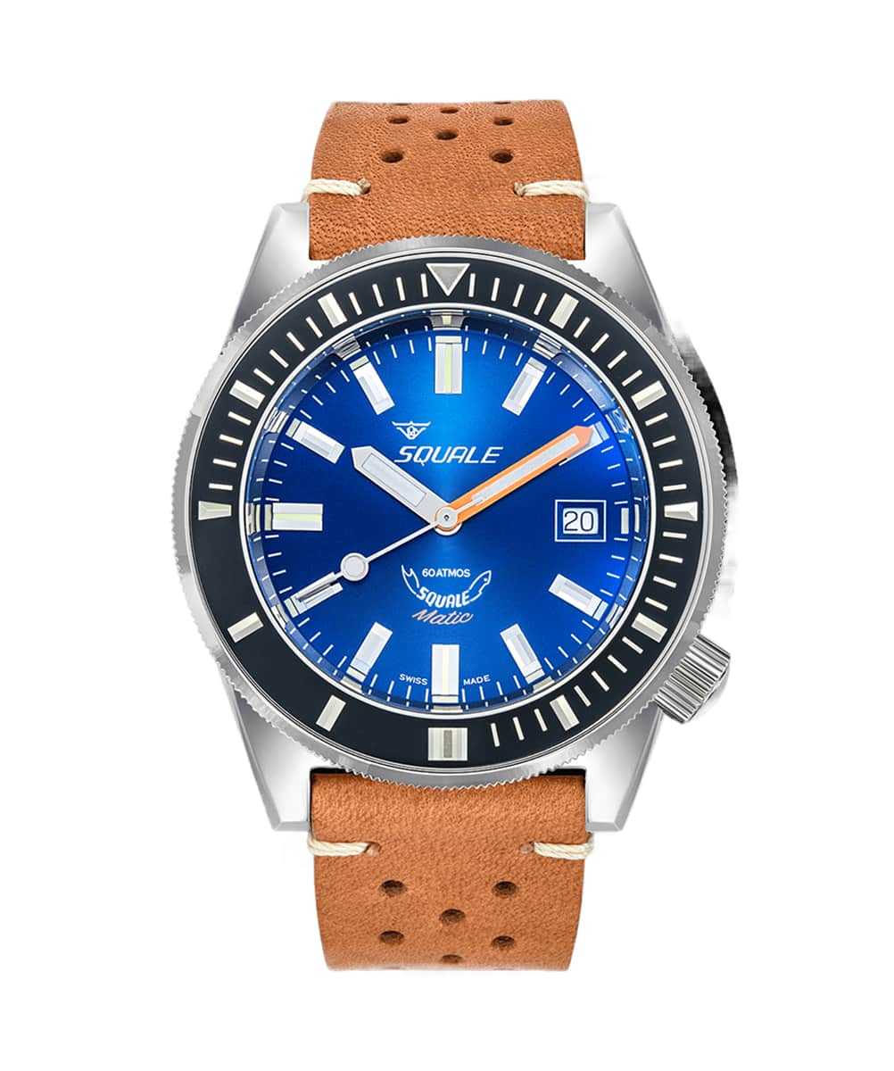 MONTRE SQUALE COLLECTION MATIC DARK BLUE LEATHER
