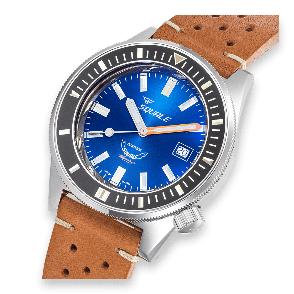 MONTRE SQUALE COLLECTION MATIC DARK BLUE LEATHER – Image 2