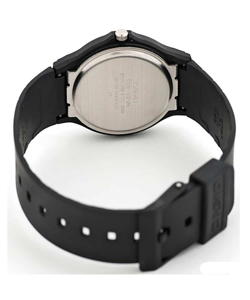 MONTRE CASIO ANALOGIQUE MIXTE NOIR CADRAN BLANC – Image 2