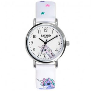 MONTRE BAYARD ENFANT MOTIF LICORNE ÉTOILÉE