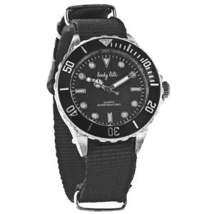 MONTRE LADY LILI EN TISSU NOIR