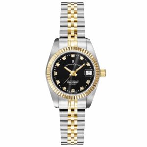 MONTRE JACQUES DU MANOIR ARGENT NOIR INSPIRATION COLLECTION 26MM