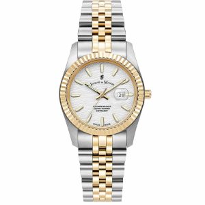 MONTRE JACQUES DU MANOIR BLANC DORÉ INSPIRATION