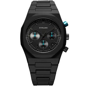 MONTRE D1 MILANO POLYCHRONO CHARACOAL BLACK