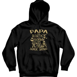 Sweat à capuche "Papa Super Saiyan"