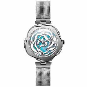 MONTRE CIGADESIGN R-SERIES DANISH ROSE QUARTZ MILANESE