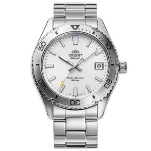 MONTRE ORIENT SPORT MÉCANIQUE ACIER INOXYDABLE BLANC