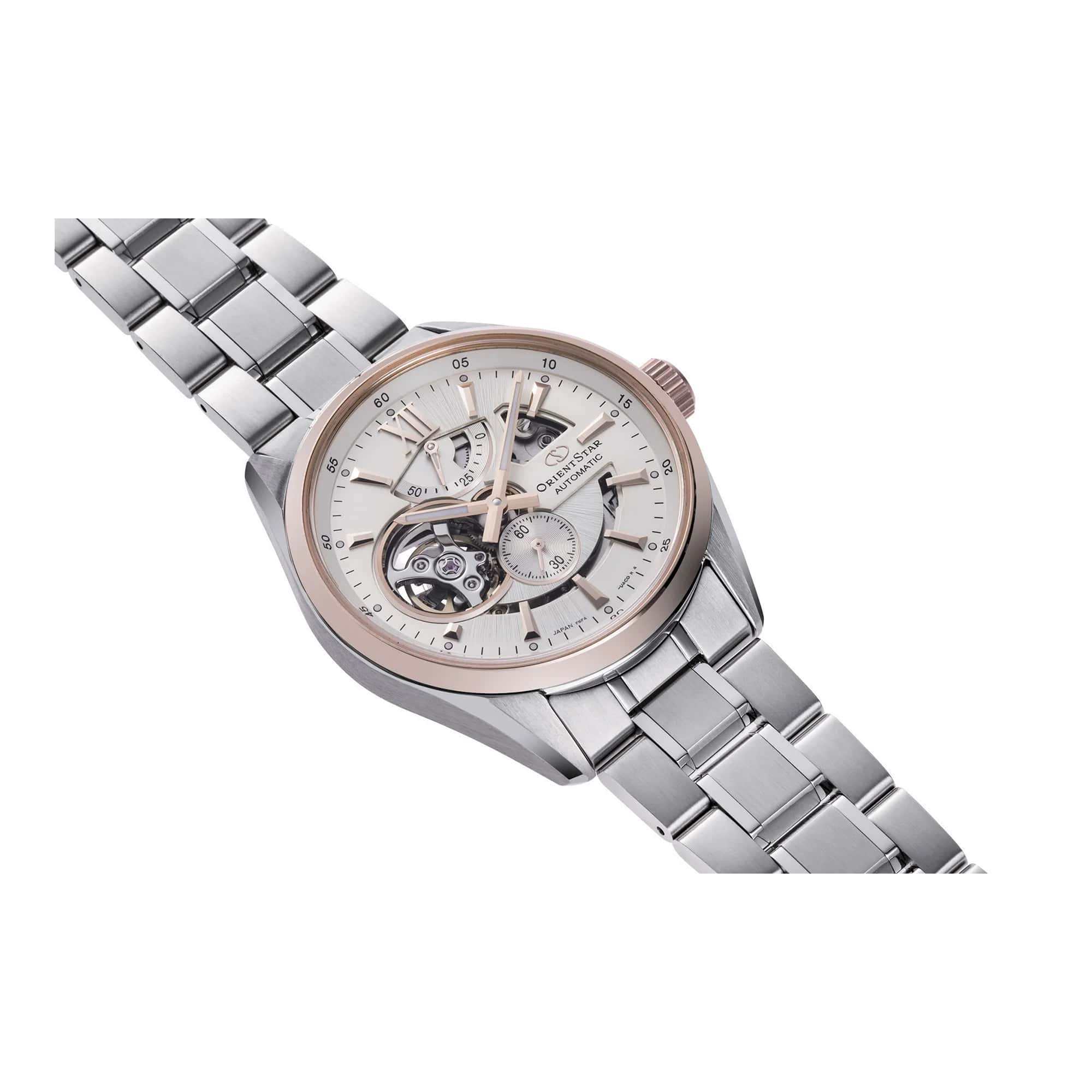 MONTRE ORIENT STAR 50 H MODERN SKELETON ARGENT ROSE GOLD – Image 2