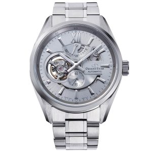 MONTRE ORIENT STAR 50 H MODERNE SQUELETTE ARGENT
