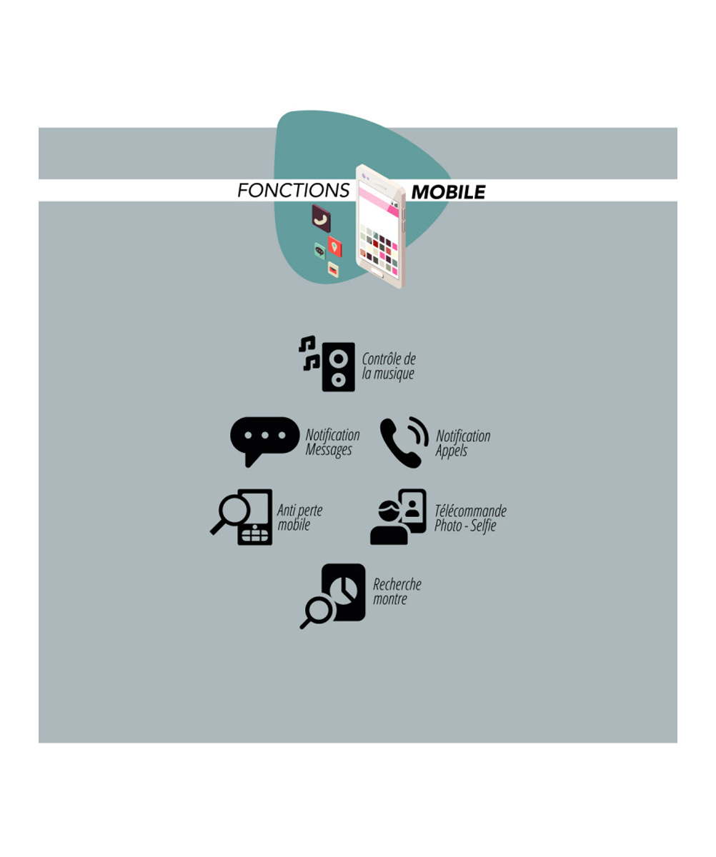 MONTRE CONNECTÉE SMARTY2.0 LIFESTYLE SILICONE – Image 6