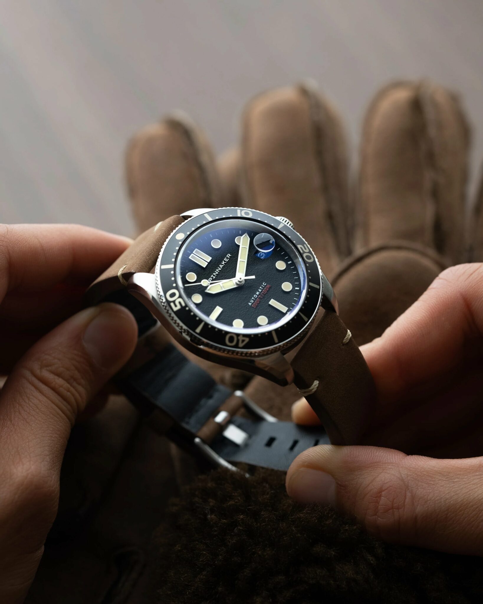 MONTRE SPINNAKER CROFT MID SIZE ANCHOR BLACK – Image 5