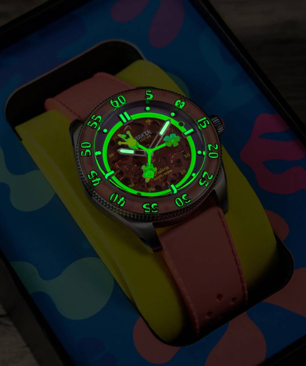 MONTRE SPINNAKER CROFT SQUELETTE EDITION LIMITEE BOB L’EPONGE – Image 3