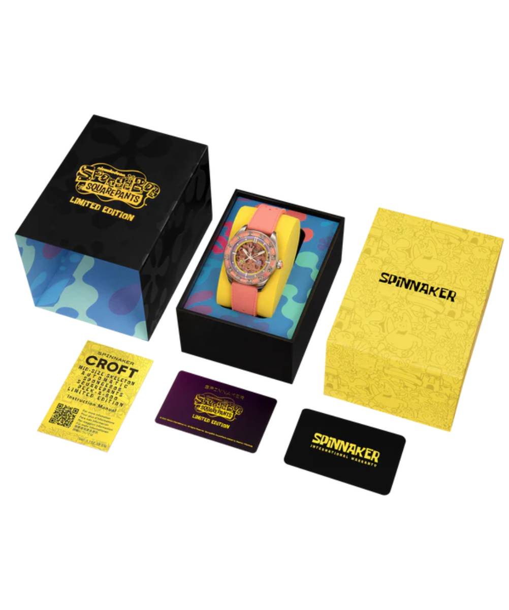 MONTRE SPINNAKER CROFT SQUELETTE EDITION LIMITEE BOB L’EPONGE – Image 6