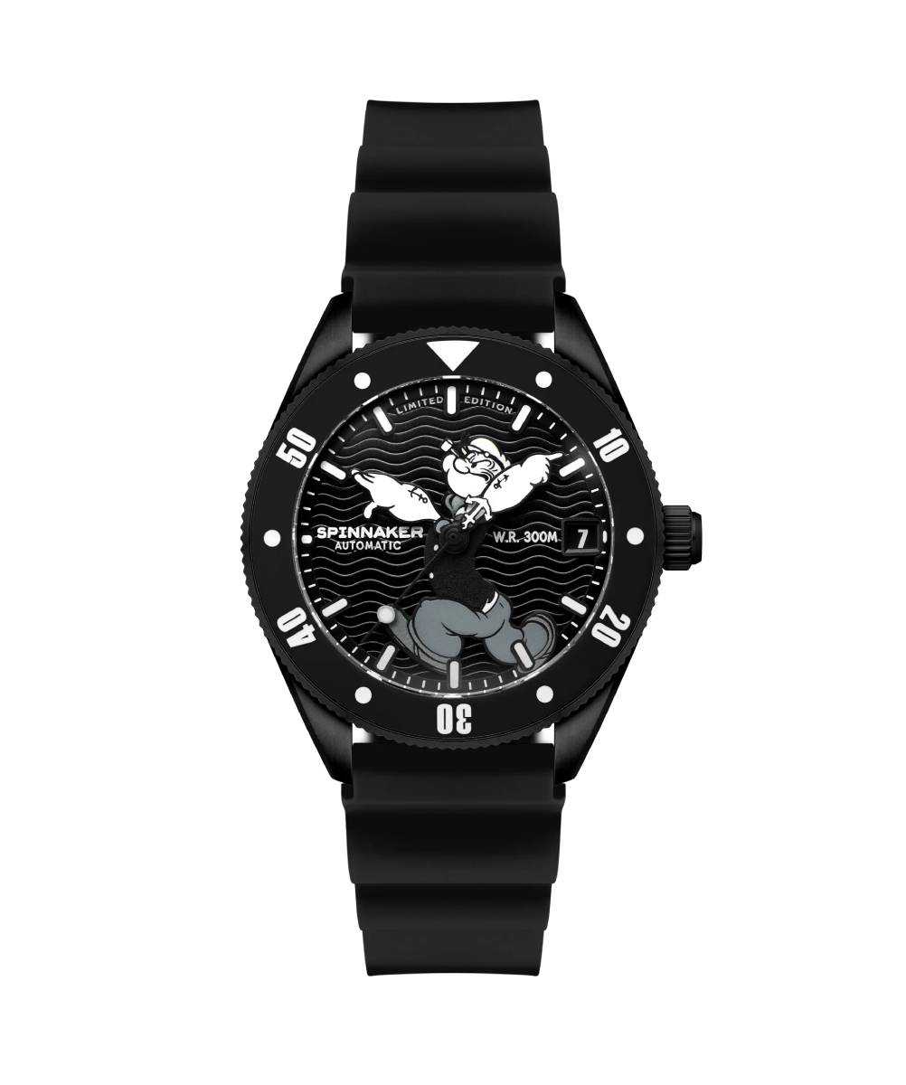 MONTRE SPINNAKER CHALLENGER POPEYE ANCHOR ARMS NOIR