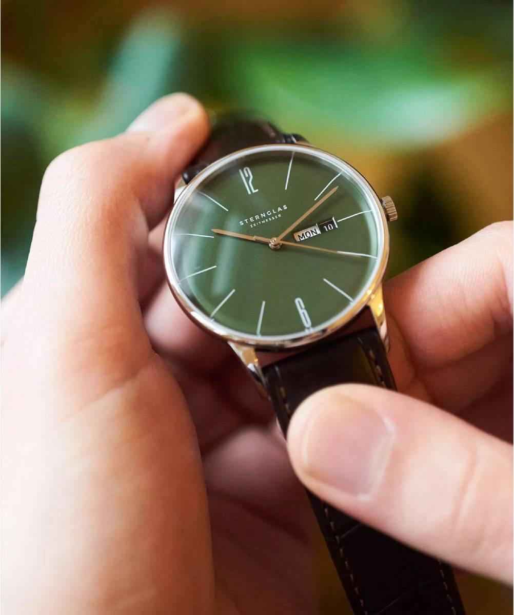 MONTRE STERNGLAS BERLIN VERT OLIVE – Image 2