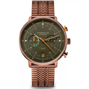 MONTRE STERNGLAS HAMBURG CHRONOGRAPHE ACIER