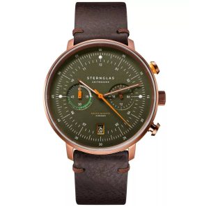 MONTRE STERNGLAS HAMBURG CHRONOGRAPHE CUIR