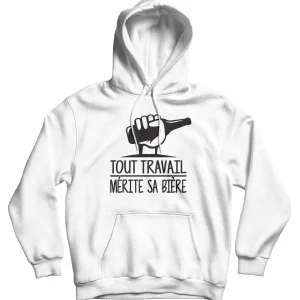 Sweat à capuche "Sa bière"