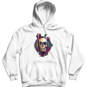 Sweat à capuche "Skull'N'Rose"