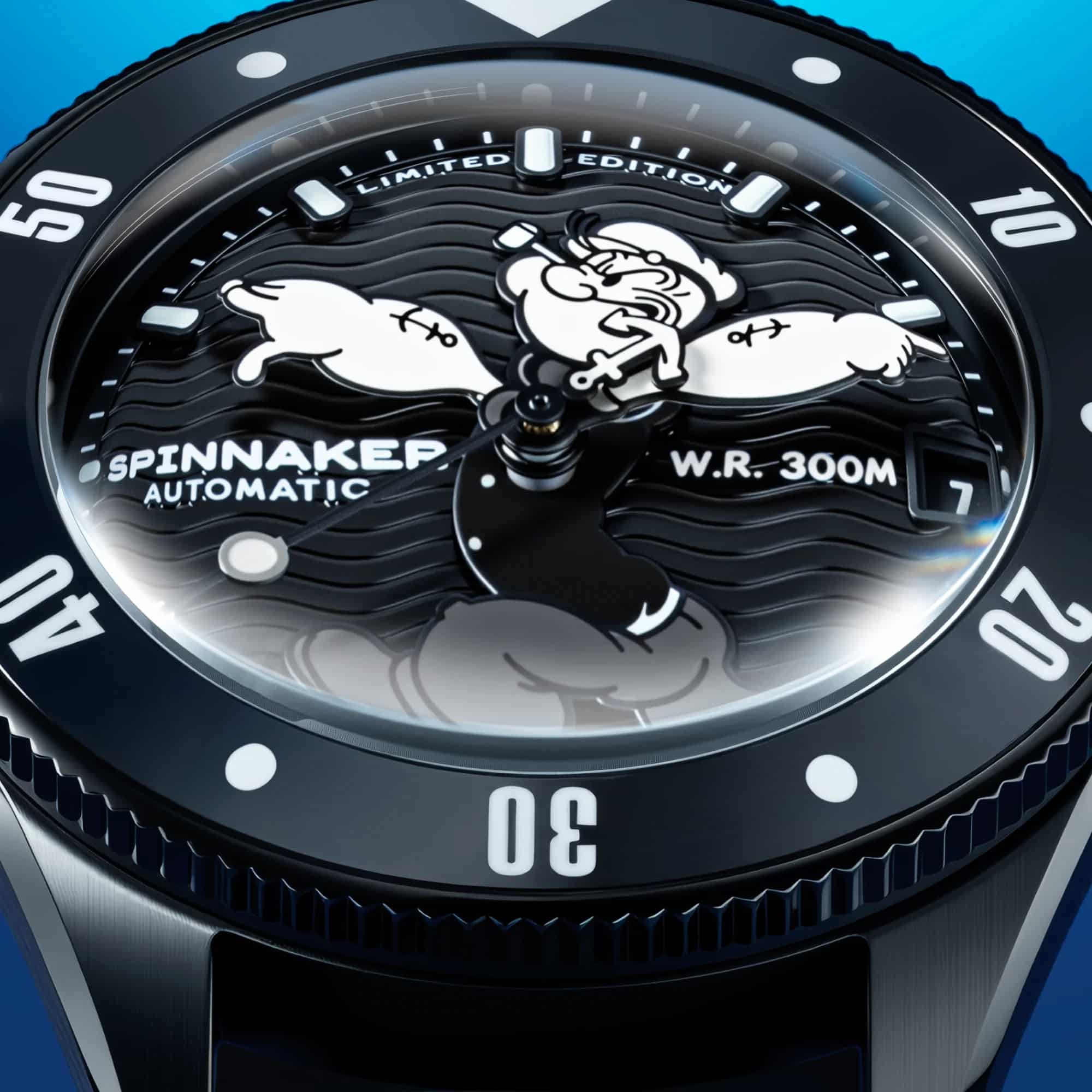 MONTRE SPINNAKER CHALLENGER POPEYE ANCHOR ARMS NOIR – Image 5