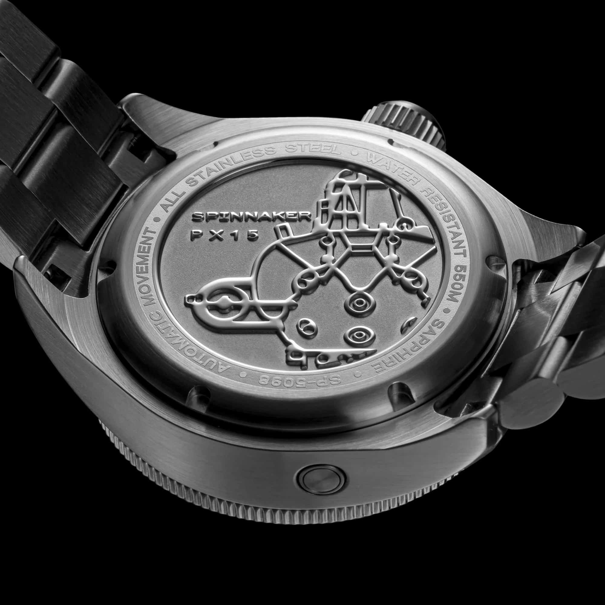 MONTRE SPINNAKER PICCARD AUTOMATIQUE BLEU – Image 4