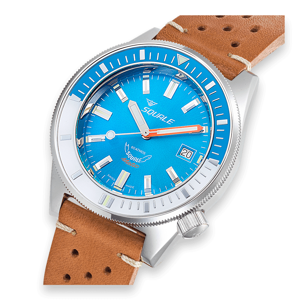 MONTRE SQUALE COLLECTION MATIC LIGHT BLUE LEATHER – Image 3