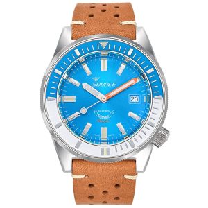 MONTRE SQUALE COLLECTION MATIC LIGHT BLUE LEATHER