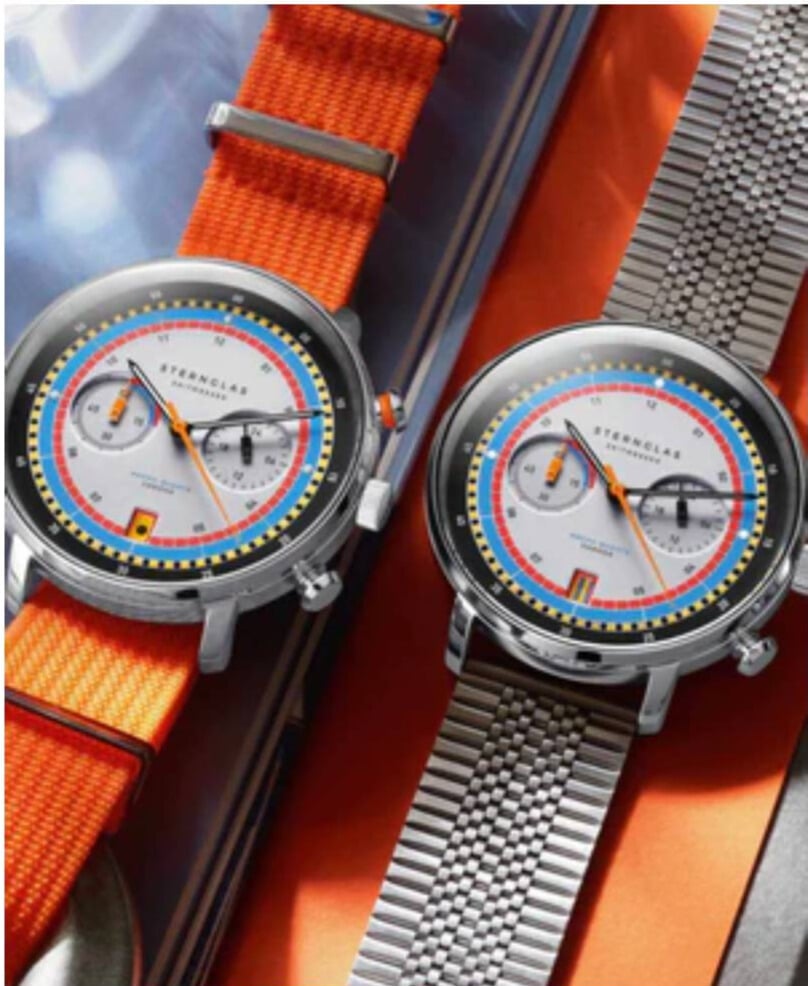 MONTRE STERNGLAS HAMBURG CHRONOGRAPHE REGATTA ORANGE – Image 2