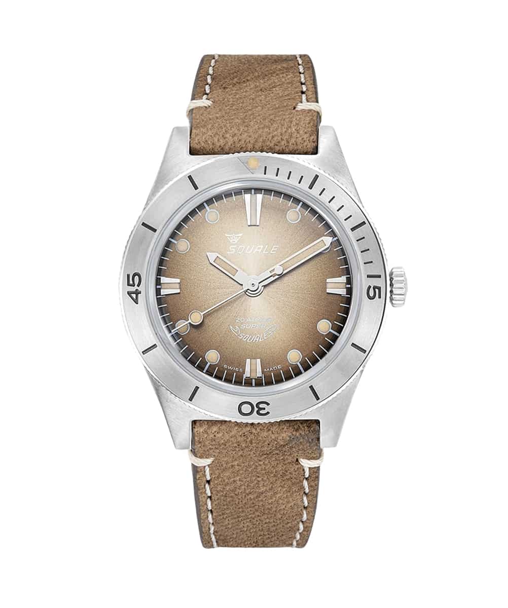 MONTRE SQUALE SERIE SUPER-SQUALE SUNRAY BROWN LEATHER