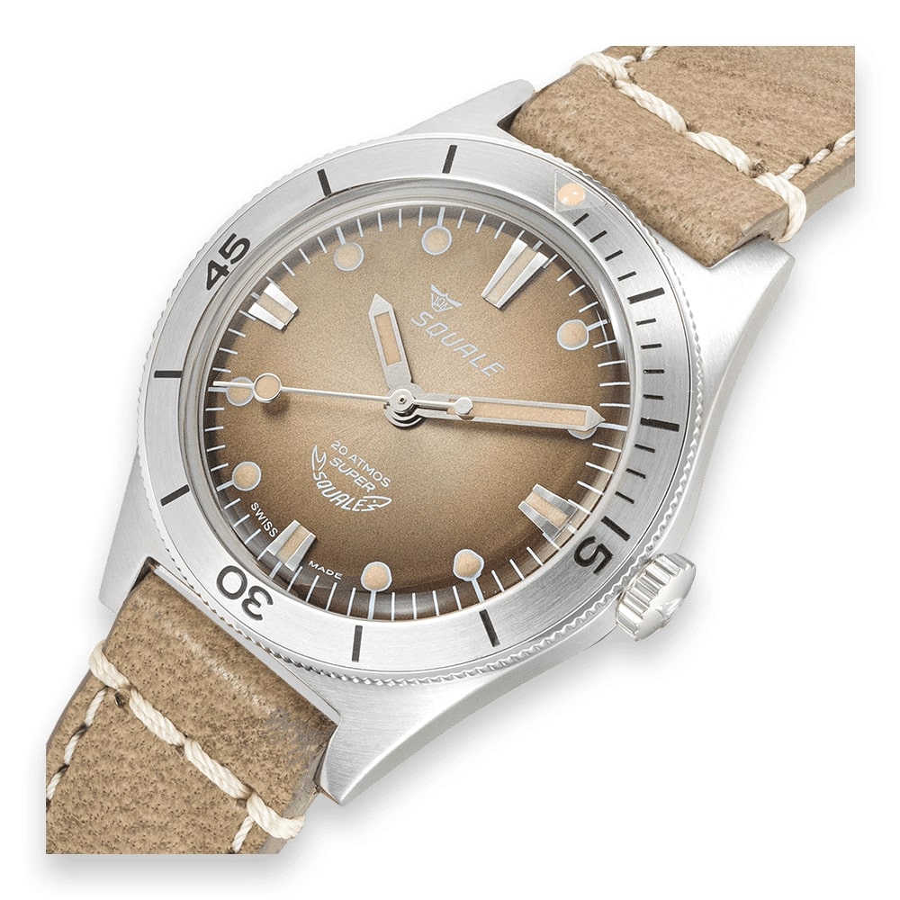 MONTRE SQUALE SERIE SUPER-SQUALE SUNRAY BROWN LEATHER – Image 4